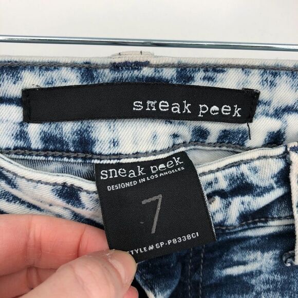 SNEAK PEEK‎ Acid Wash Skinny Fit Jeans - Picture 8 of 10